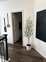 6ft Kunstmatige Olijfboom Faux Ingemaakte Olijfzijden Boom Met Takken En Fruit Voor Moderne Thuiskantoor Woonkamer Vloer Decor