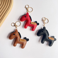Porte-clés Mini Pendentif en Cuir PU Thème Animal Mignon et Tendance, Haute Qualité, Cadeau de Fêtes Personnalisé, Vente en Gros pour Entreprises