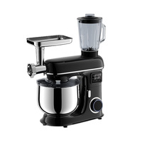 Robot pâtissier électrique multifonction 8L avec bol mélangeur en acier inoxydable, hachoir à viande et jus, prise EU/US, en plastique