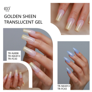 CCO Custom 15ml UV Gel Nagellack Golden Sheen und transparent mit Custom Color Gel French Style für Private Label Verpackung - Product Image 4