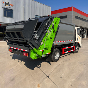Camion compacteur <span class=keywords><strong>de</strong></span> déchets HEAVSTY Diesel, nouveau modèle, chargement arrière, 7 m³, avec télécommande sans fil, bacs <span class=keywords><strong>de</strong></span> 120 L et 240 L - Product Image 5