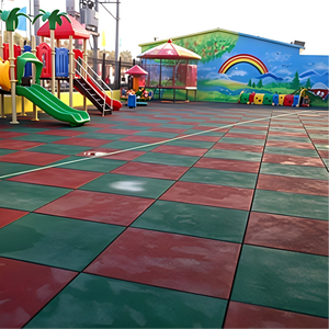 Smooth Surface Free Sample Child-Safe Non Toxic Epdm Granule <b>Tile</b> Safety Flooring For Children Play Area Epdm Flooring - Product Image 1