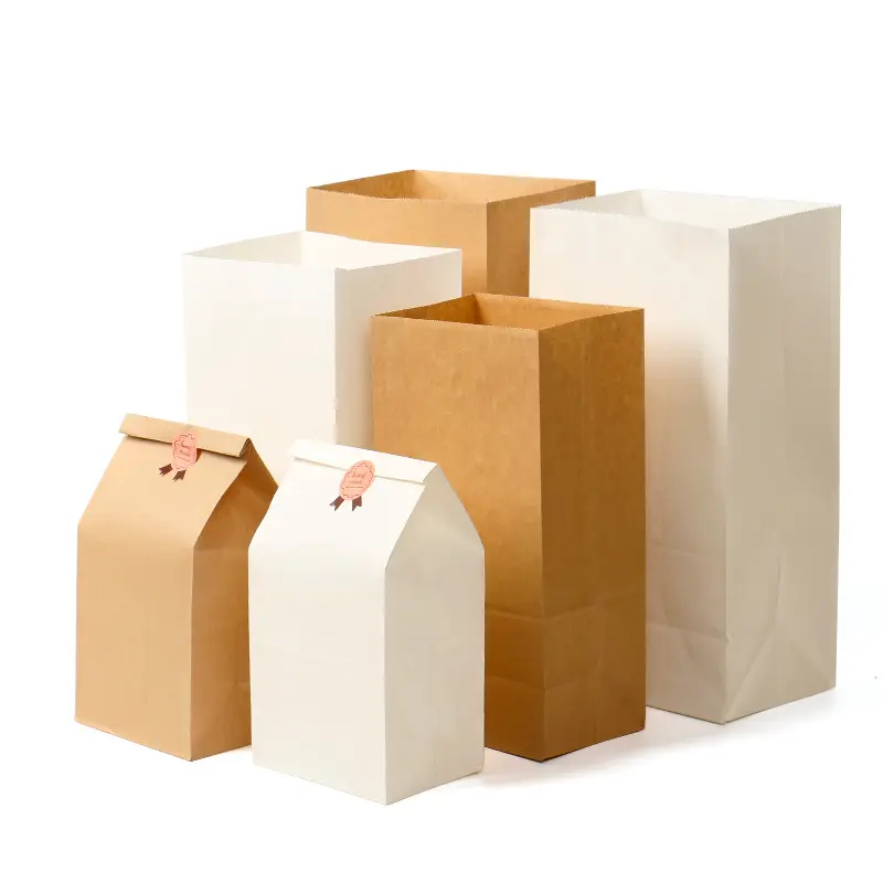 Sacos de papel alimentício impressos rápidos, saco de papel de embalagem de alimentos de alta qualidade