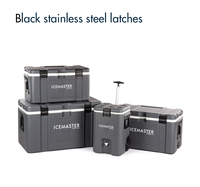 IceMaster 25L Refroidisseur de transport extérieur en PEHD à température longue durée Stockage des aliments Glacière avec roues