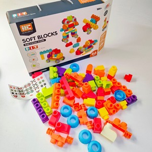 Juguetes de Construcción Educativos de Plástico Suave para Preescolar, Bloques de Construcción Creativos para Niños de 5 a 7 Años, Uso Familiar, Venta al Por Mayor - Product Image 1