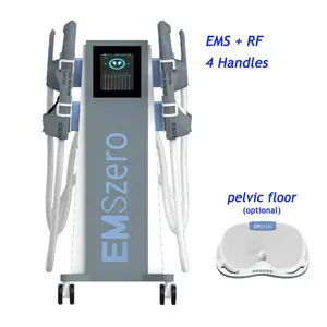 2023 emszero em RF esculpir 4 manijas EMS máquina para esculpir el cuerpo Emslim EMS estimulador muscular con piso pélvico opcional