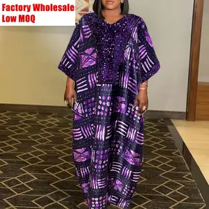 Gaun Muslim Afrika jubah abaya djellas untuk wanita mode Boubou gaun pesta pernikahan mewah
