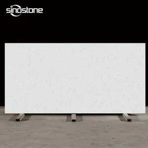 Low Silicon Tops Quality Factory Quartz White Color Polish Artificial Quartz Stone Surface Italy Calacatta for Dining Table