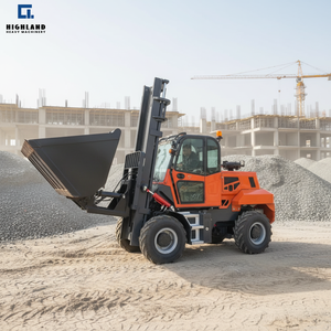 <span class=keywords><strong>Recrutement</strong></span> mondial de concessionnaires : Chariot élévateur articulé 4x4 tout-terrain diesel hydraulique de 3,5 tonnes à petit rayon de braquage pour tous les terrains accidentés - Product Image 5