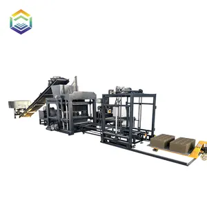 QTJ4-18 CE standard full automatic concrete cement paving stock block brick making concrete block making machine in tanzania