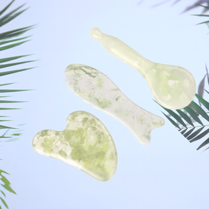 Juego de Gua Sha de Jade Verde, Piedra Natural Lisa, Tabla de Masaje Facial, Herramientas de Raspado para Relajación Corporal y de Pies, Gua Sha Frío - Product Image 4