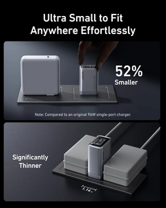 อะแดปเตอร์ Anker Prime 100W GaN ชาร์จเร็ว 3 พอร์ต USB-C แบบพับได้ พกพาสะดวก สำหรับรุ่น A2688 100W GaN Prime สำหรับ IP - Product Image 3