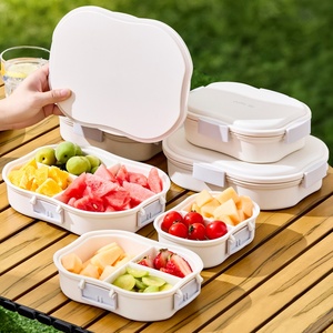 <b>Insulated</b> Fruit <b>Lunch</b> <b>Box</b> Plastic Leak Proof Cooler Container with Aluminum Foil for Fresh Fruit Salad Snack for Work Picnic - Product Image 5