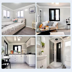 Maison conteneur pliable à structure en acier moderne de 20 pieds, taille standard, large pour immeubles de bureaux, villas extérieures, hôtels, kiosques - Product Image 6