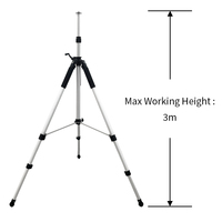 Support de trépied d'ascenseur de niveau laser en aluminium portatif professionnel léger SET30