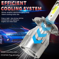 Projecteur de phare JHS H4 H7 9005 Voiture Canbus DRL H11 Phares Biled Accessoires Ampoule de phare LED pour voiture universelle