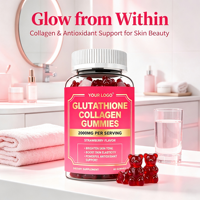Complément alimentaire quotidien à la vitamine C et E, biotine, zinc, glutathion et collagène pour les cheveux, la peau et les ongles sous forme de gummies