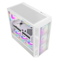 Boîtier PC personnalisé AntarcChill pour ordinateur de bureau, USB 3.0, en aluminium, pour jeux vidéo, compatible ATX/Micro-ATX.