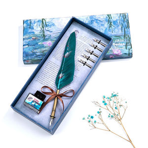 Pluma Estilográfica de Metal con Pluma de Pato, Estilo Británico Retro Europeo, Regalo para Estudiantes, Punta de 0.5mm - Product Image 3