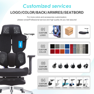 Sedia da Gaming Ergonomica di Alta Qualità, Design Moderno, Nera, con Schienale Alto, Girevole, Regolabile, con Poggiapiedi - Product Image 6