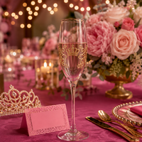 Etiqueta Personalizada para Recuerdo de Boda en Dorado Rosa con Transferencia UV, para Vidrio y Cerámica, Resistente al Agua, con Nombre y Fecha Personalizados, para Eventos de Quinceañera