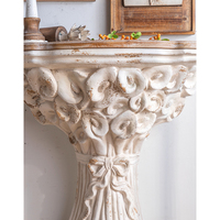Table de gâteau de Console en bois de nouveau design vintage 2025 pour la décoration de fête de mariage