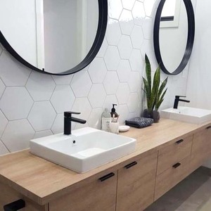 For Modern Round Wall Mounted <strong>Silver</strong> <strong>Bathroom</strong> <strong>Mirror</strong> with Matte Black Frame Decorative <strong>Mirrors</strong> for the Home - Product Image 2