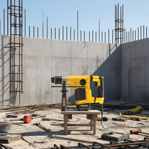 Taladro Percutor DeWalt con Mandril de 1/2 Pulgada, con Cable, Velocidad Variable, para Trabajo Pesado en Construcción - Product Image 3