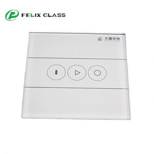 Panneau de verre de sécurité trempé physique 4 mm, taille personnalisée par le fabricant, pour interrupteur 86, avec perçage et polissage, couvercle d'interrupteur en verre 86 - Product Image 2