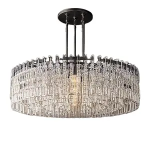 48inch Modern Luxury K9 Crystal House Chandelier Lamps Chandeliers Pendent Light