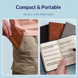KE'mu Mini A7 Gift Portable <b>Notepad</b> With Small Pocket Thickened PU Leather Surface Waterproof Skin-Feel - Product Image 3