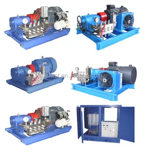 High pressure water jet sewer cleaning machine sewage pipe cleaning Triplex plunger high pressure pump for washing