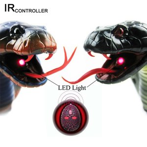 Kids Halloween <strong>Remote</strong> <strong>Control</strong> <strong>Snake</strong> Prank Toys Gifts Infrared Radio <strong>Control</strong> Animals Toys Simulation Plastic RC Cobra Toys - Product Image 5
