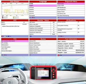 เครื่องมือวินิจฉัยรถยนต์ X431 CRP123 OBD2 EOBD สำหรับระบบ ABS ถุงลมนิรภัย SRS ระบบส่งกำลัง และเครื่องยนต์ รุ่น CRP 123 OBDII - Product Image 5