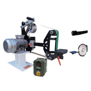 เครื่องขัดสายพาน เครื่องเจียรสายพาน เครื่องขัดแนวตั้ง เครื่องขัดทรายปรับความเร็วได้แบบไม่มีขั้นบันได - Product Image 1