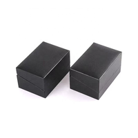 Boîte de rangement et d'exposition personnalisée en plastique noir pour boutons de manchette, avec clip, pour ensemble de pinces à cravate et boutons de manchette
