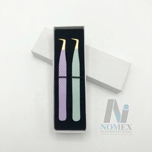 แหนบถอนขนตาแอลแบบพรีเมี่ยมคุณภาพสูง90องศาพร้อมจุดชุบทองตามสั่งแหนบสแตนเลสแบบยั่งยืน - Product Image 5