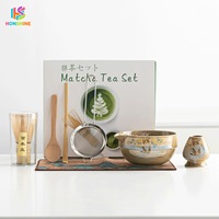 Ensemble d'outils pour la cérémonie du thé Matcha japonais, kit Matcha complet avec bol en céramique, fouet en bambou, boîte cadeau haut de gamme pour la maison et les cadeaux