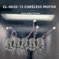 Moteur sans noyau CL-0820-15 8.5x20mm avec connecteur Micro-JST-1.25, 15000KV, à commutation par balais, aimant permanent, pour ventilateur de micro-drone, 55000 tr/min