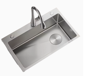 Évier de cuisine moderne en acier inoxydable 304, multifonctionnel - Product Image 1