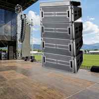 Haut-parleur Line Array externe trois voies de performance professionnelle de grande envergure, série LS3 MRL, avec aimant néodyme, mono 8 Ohm 250W, LF en bois