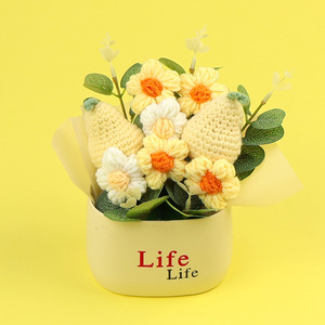 Planta de Frutas Tejida a Crochet, Cactus Fresa, para Decoración del Hogar y Escritorio - Product Image 4