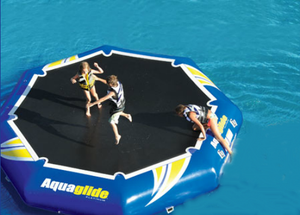 Phổ biến công viên nước <span class=keywords><strong>Inflatable</strong></span> nổi nước <span class=keywords><strong>Trampoline</strong></span> với Slide cho công viên giải trí - Product Image 2