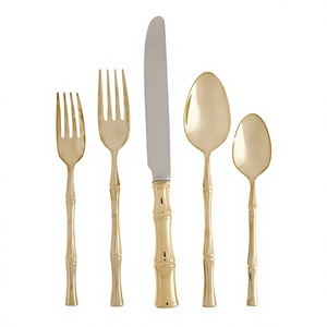 Ensemble de couverts en acier inoxydable martelé de qualité supérieure avec motif de fruits, compatible lave-vaisselle, pour restaurant et usage domestique - Product Image 1