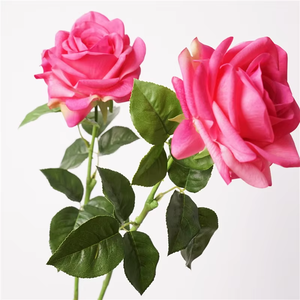 <span class=keywords><strong>Flores</strong></span> Artificiales al por Mayor con Tacto Real y Humectante, Rosa Artificial de Tallo Único Ocean Song - Product Image 6