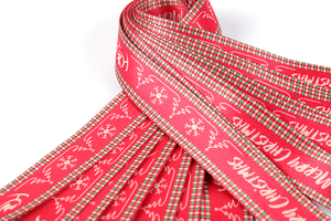 เชือกเส้นยาวสำหรับคริสต์มาสสายคล้องโพลีเอสเตอร์สีแดงสีเขียว - Product Image 2