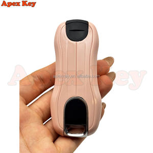 Fundas de Repuesto para Llaves de Alta Calidad en Color Rosa para Porsche con Pegatinas para Crear Marcos de Fotos Artísticos - Product Image 5