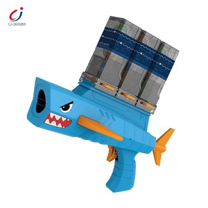 Chengji giocattoli per bambini pistola tiro bersagli gioco cartone animato squalo attacco giocattolo piccola palla di plastica tiro pistola giocattolo per i bambini - Product Image 3