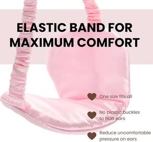 UMI ผ้าซาตินผ้าไหมผ้าซาตินใส่นอนแบบลำลองสำหรับผู้หญิงผู้ชายผ้าปิดตาแบบนุ่มระบายอากาศได้สำหรับงานแต่งงานของขวัญเพื่อนเจ้าสาว - Product Image 4