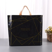Sacs de courses pliables en plastique de luxe personnalisés à prix d'usine, sacs fourre-tout mignons imprimés, sacs de courses en plastique de Chine